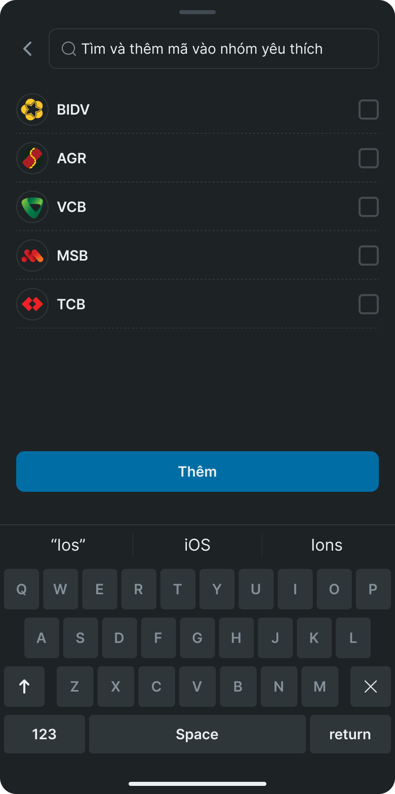 Bảng giá chi tiết