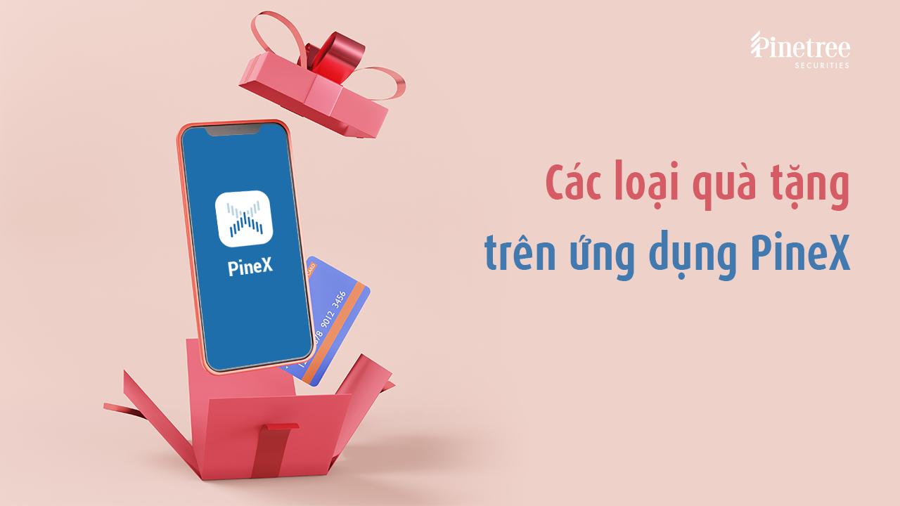 Các loại quà tặng trên ứng dụng PineX