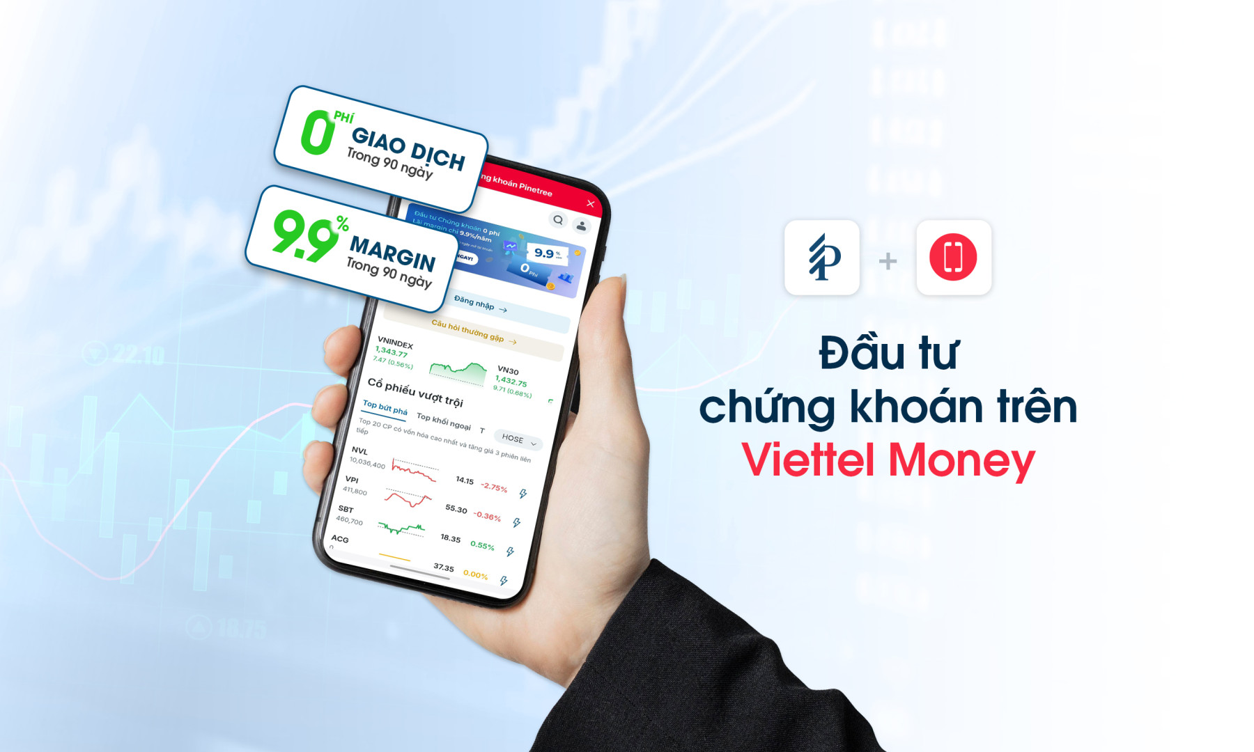 Ra mắt nền tảng giao dịch chứng khoán ngay trên ứng dụng Viettel Money
